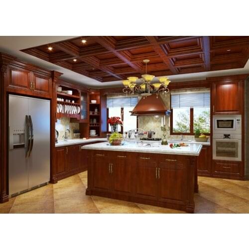 Kitchen Furniture Customized Solid Wood Kitchen Cabinet With High Quality