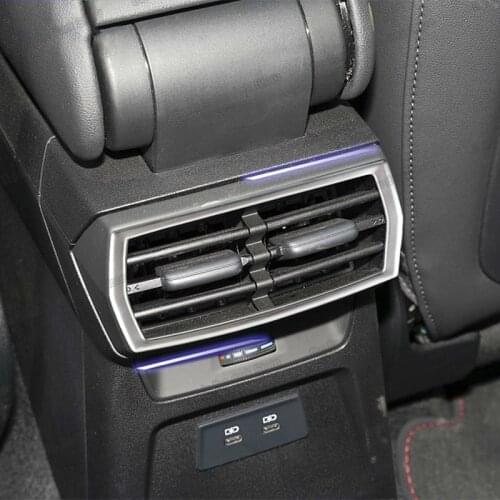 Lsrtw2017 Car Rear Armrest Air Vent Outlet Frame Trim Decoration Kit for Audi A3 8y 2021 2022 Accessories Auto Styling Parts