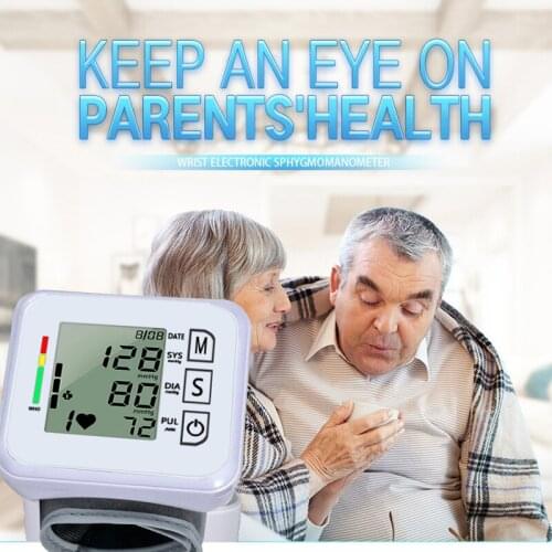 Medical Upper Arm Blood Pressure Monitor Automatic Digital LCD Cuff Tensiometro Presion Arterial BP Arm Sphygmomanometer Machine