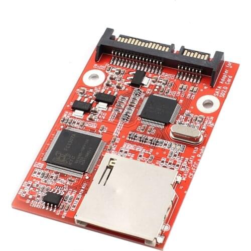 MMC SD SDHC SATA 6.35 centimeter HDD Secure Digital Conversion Adapter