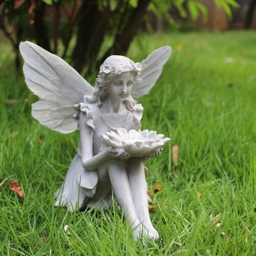 2021 Lightweight Excellent Creative Character Statue Decoration Practical Angel Figurine Multifunctional for Yard Wholesale