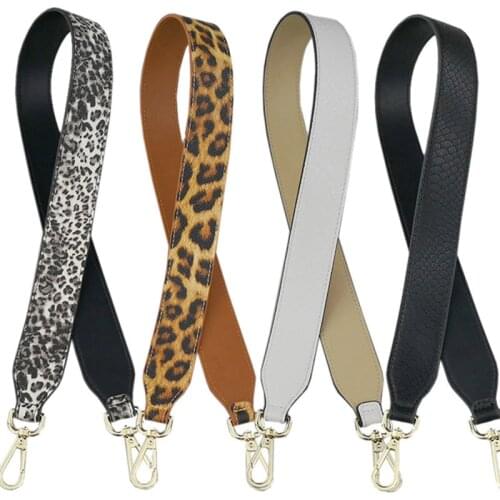 Fashion Camouflage Strap PU Leather Female Multicolor Handle Shoulder Bags Serpentine Straps Belt Accessories For Women Bags