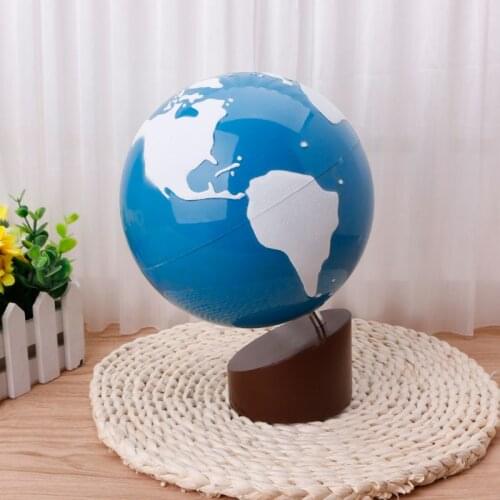Montessori Geography Material Globe Of World Parts Kids Early Learning Toy 24BE