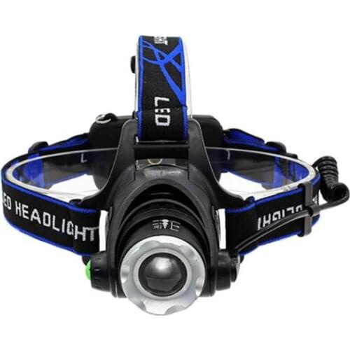 Powerful 2000Lm XML T6 Zoom LED Headlamp Headlight XML-T6 LED Flashlight Head Lamp Torch Light Zoomable For Camping Hiking