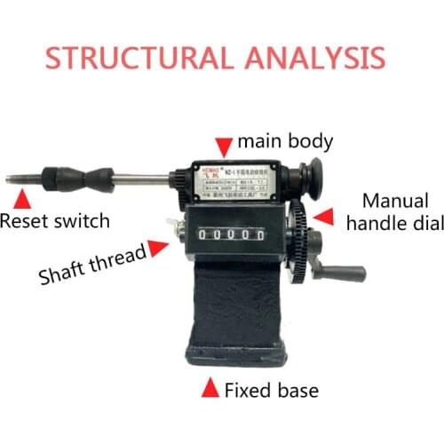 Low price NZ-1 Manual Winding Machine dual-purpose Hand Coil counting winding machine Winder 0-9999 Count Range Winding