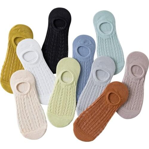 10 Pair Breathable Fishing Net Women Socks Summer Low Cut Mesh Anti-Off Asakuchi Fashion Ankle Socks Vintage Short Socken Femme