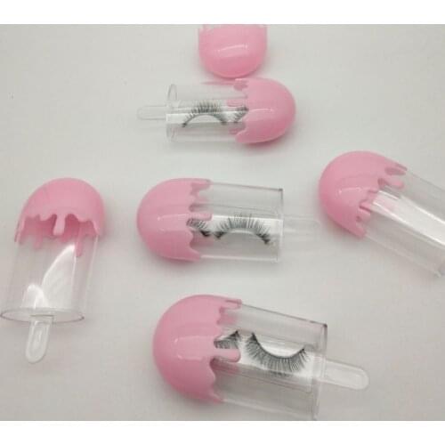 Wholesale False Eyelashes Packaging Box Icecream Lashes Boxes Eyelash Packing box for eyelash make up