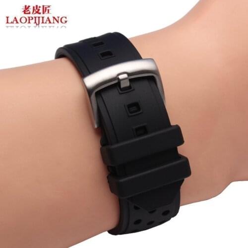 Nature silicone waterproof sweatproof straps 22mm fit F1 watch with hight quality stanless steel buckle watchbands