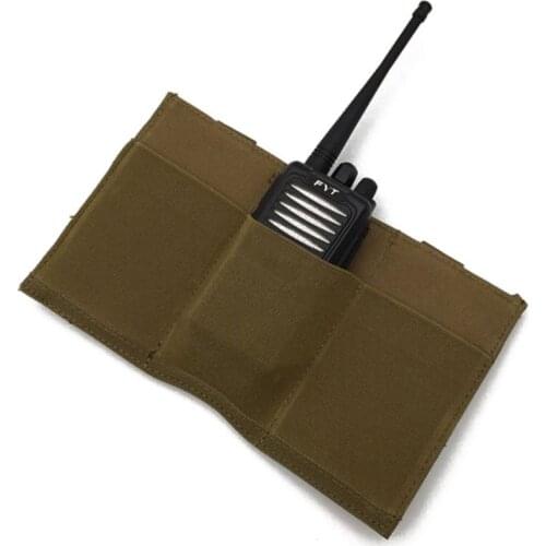 Tactical Molle Bag 5.56 Tactical Gun. 223 Triple Magazine Universal Quick Release Bag Elastic Flashlight Radio Support Vest Bag