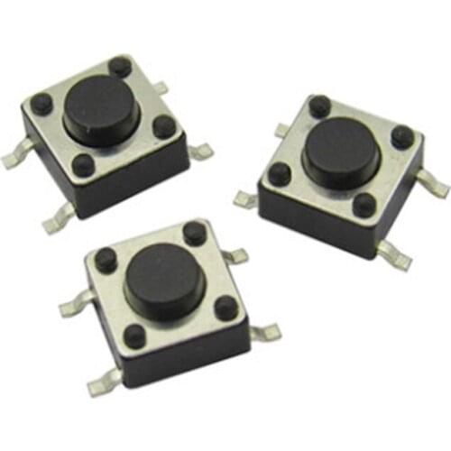 1000pcs 6x6x4.3MM 5MM 5.5MM 7MM 4PIN Tactile Tact Push Button Micro Switch Direct Self-reset SMD 6*6*5.5MM