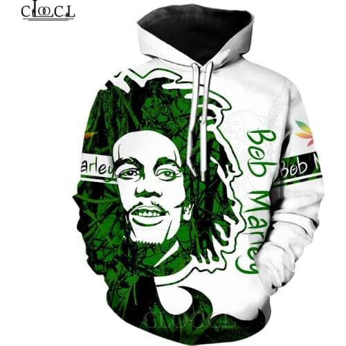 CLOOCL Singer Reggae Creator Bob Marley 3D Print Hoodie Men Women Harajuku Fashion Sweatshirt Autumn Casual Hoodie Drop Shipping