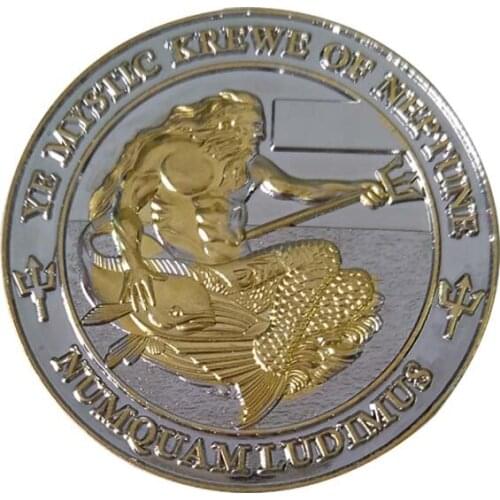 High Quality 3D Metal Coin Wholesale Custom Engraved Gold Coin