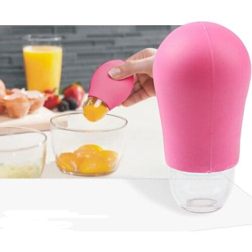 1PC Yolk Separator Egg Tool Silicone + PP Eggs Separator Egg White And Yolk Separator