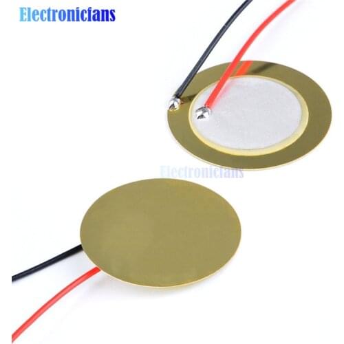 10 Pcs Piezoelectric Piezo Ceramic Wafer Plate Dia 27mm For Buzzer Loudspeaker