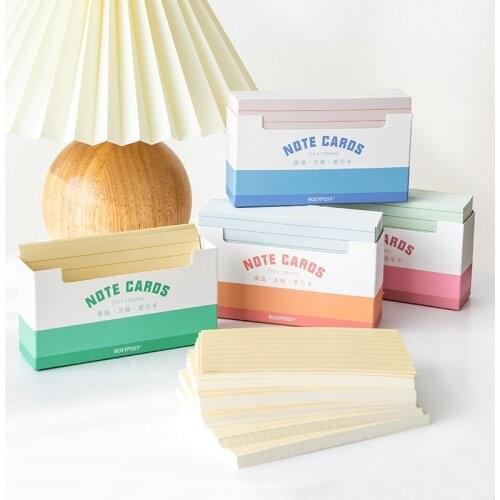 150 Sheets Color Note Cards Set Line Check Index Memo Pad Reminder for Office Agenda Planner School Journal Study Supplies F131