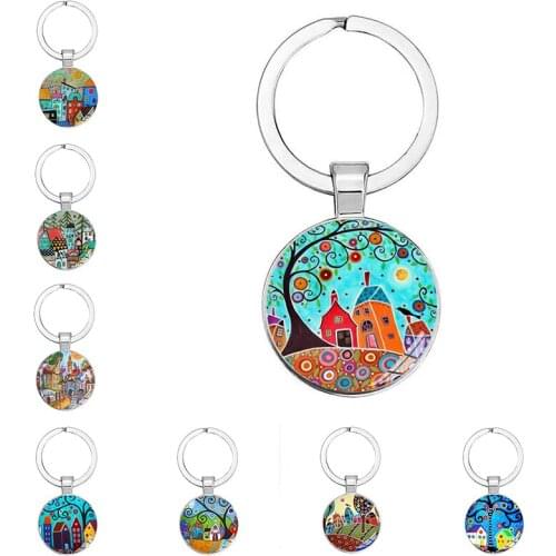 2021 Wolf In The Dark Keychain Key Ring Holder Wolf Head Keychain MenS Jewelry Gift