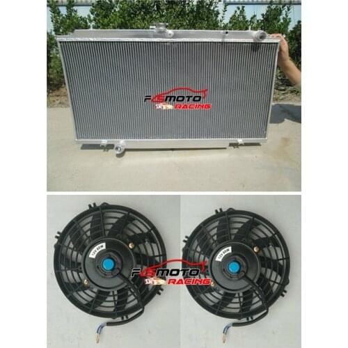 3 Row For Nissan GU Patrol Y61 2.8 3.0 TD 4.2L Manual MT Aluminum Racing Radiator+ FANS