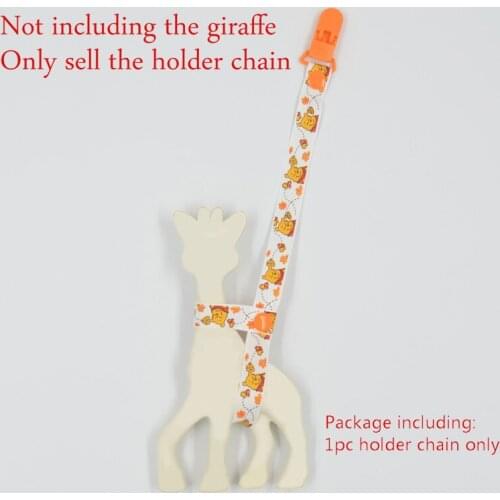 35CM BABY Giraffe holder chain clip teehter holder anti lost teether clip chain pacifier clip for pacifier K0213