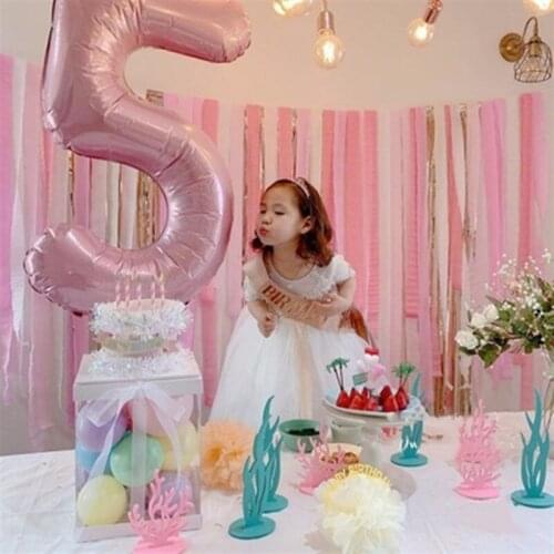 40inch pearl powder blue number balloon pink blue latex balloon wedding decoration boy girl birthday decoration baby shower