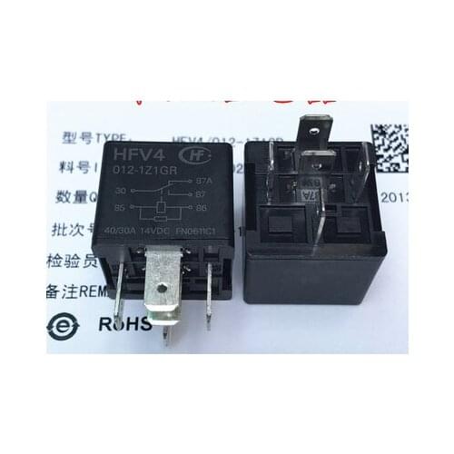 5pcs new Automobile relay HFV4-012-1Z1GR HFV4 012-1Z1GR HFV40121Z1GR 0121Z1GR 12VDC DC12V 12V DIP5 frete grátis