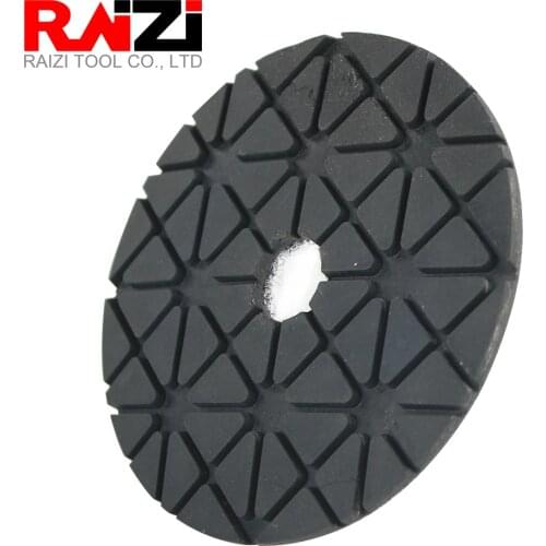 Raizi 100 mm Diamond Polishing Pads for Granite Marble Stone Wet Use 95 degree Brightness High Gloss Black Buff Sanding Discs