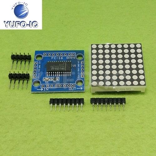 Free Ship 1PCS 8x8LED Lattice MAX7219 Display Module DIY Kit Single-Chip Microcomputer Control Uno R3