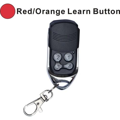 Garage Door Wireless Remote Control 390MHz for 971LM Red & Orange Learn Button Remote