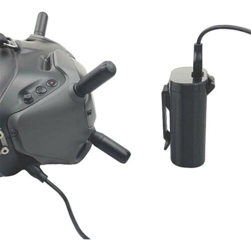 For DJI FPV Battery Belt Clip Storage Case Protective Shell for FPV Flight Glasses V2 Battery