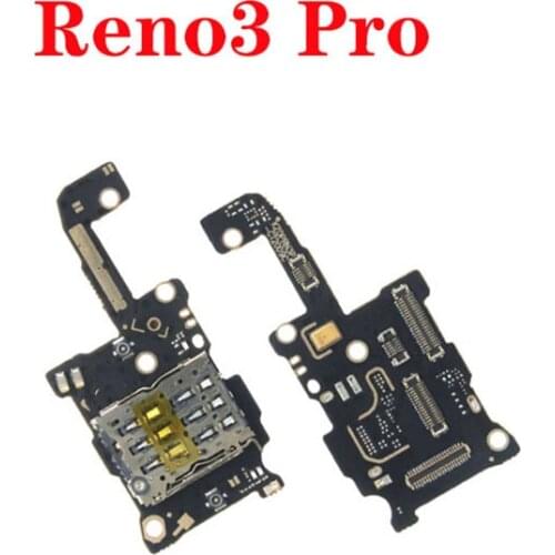 For OPPO Reno3 Pro Sim card slot socket microphone small board
