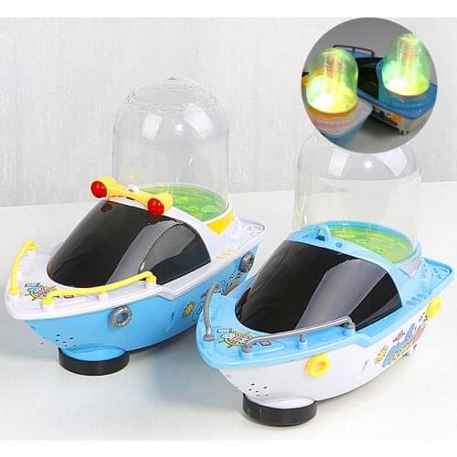 Electric 360 Rotation Universal Wheel Boat with Fountain LED Music Kids Toy Diecasts & Toy Vehicles Interactive games