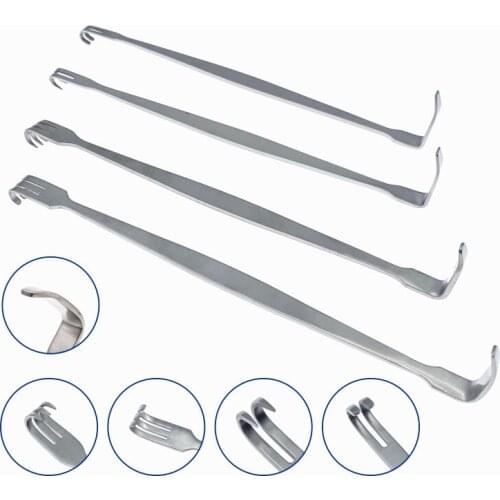 Cosmetic stainless steel Eye bags Pull Hook Eyelid Hook Tool,DESMARRES Lid Retractors ophthalmic instruments