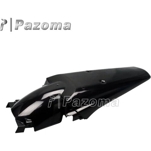 PAZOMA Black Universal Plastic Motorcycle Supermoto Rear Fenders for Honda XR 250 R XR 400R PLASTIC