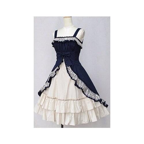 LLT017) Lolita Dresses Sleeveless Sweet Lolita Short Dress Ball Gown Fancy Prom Dress Halloween Party Masquerade Costume