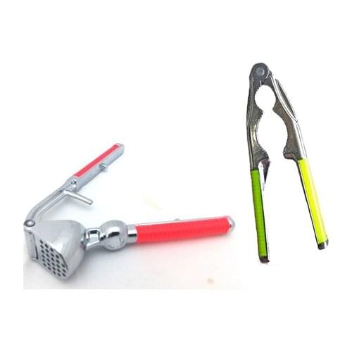 Metal Plier Type Nut Nut Crackers and Garlic Masher Set