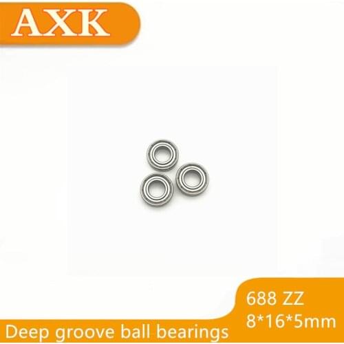 2021 New Top Fashion Free Shipping 5 Pcs 688zz 688z 688 688-2z 8*16*5 Miniature Ball Radial Deep Groove Bearings L1680zz