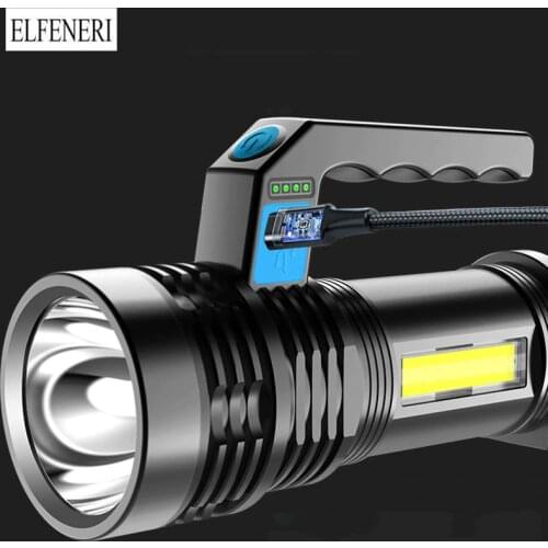 Led High-light Super-light Flashlight Charging Outdoor High-power Long-range Portable Lamp Xenon Hernia Household Lamp