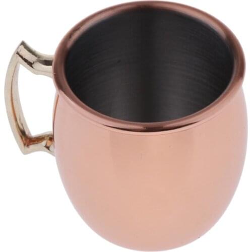 Moscow Mule Copper Mugs with Stainless Steel Lining | Premium Copper Cups 2oz | Food Grade, Heavy Duty Mule Mugs