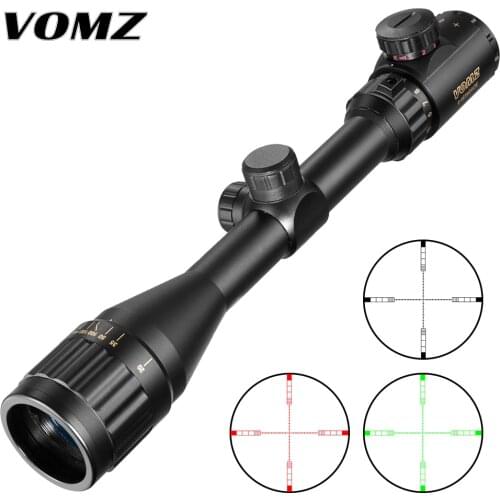 Vomz 4-16X40 EG Hunting Riflescope Air Rifle Sniper Scope Optical Sight Gold Tactical Red Green llluminate Crosshair
