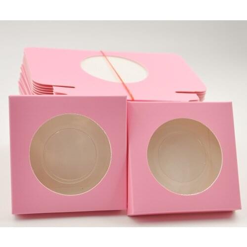 Wholesale paper eyelash packaging box lash boxes packaging custom logo faux cils fake 3d mink eyelashes square case bulk vendors