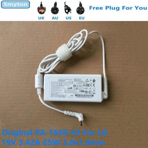 Original AC Adapter Power Supply For LG PA-1650-43 65W 19V 3.42A 2.53A Gram 13Z 15Z970 15U34 14Z970 14Z950 15Z980 Laptop Charger