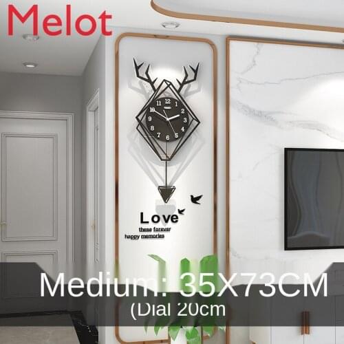 Simple Clock Wall Clock Living Room Nordic Personalized Creative Wall Hanging Art Clock Modern Home Fashion Decoration Durable