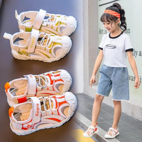Boys Sandals 2021 New Childrens Wear-resistant Soft-soled Girls Shoes Beach Shoes Childrens Tide Kids Shoes for Girl Sandals