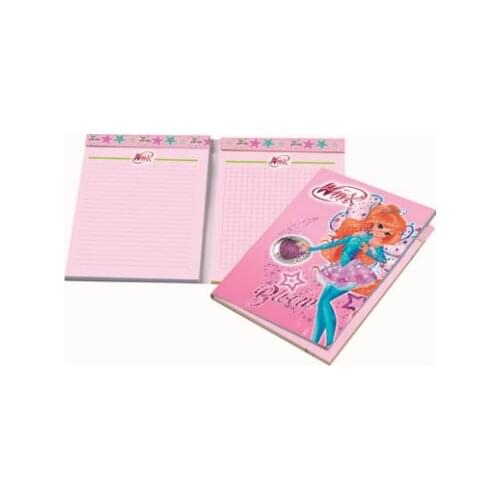 Girls Winx club book striped plaids spiral school book school stationery supplies two-sided notebook memo pad gift products