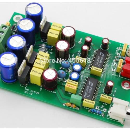 Assembled Board DAC Coaxial input CS8412 and CS4328 better than TDA1305 V 2.0 free shiping