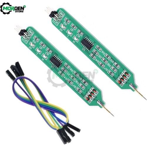 5V 3.3V Logic Tester Pen High Low Level Tester Digital Circuit Debugger Logic Pulser Analyzer Detecting Probe W/ Dupont Line