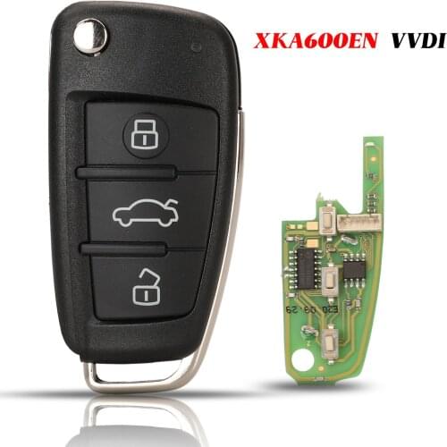 Jingyuqin Xhorse XKA600EN Universal Wire For Audi A6L Q7 Type 3Buttons Remote Key Fob For VVDI2 For VVDI Key Tool