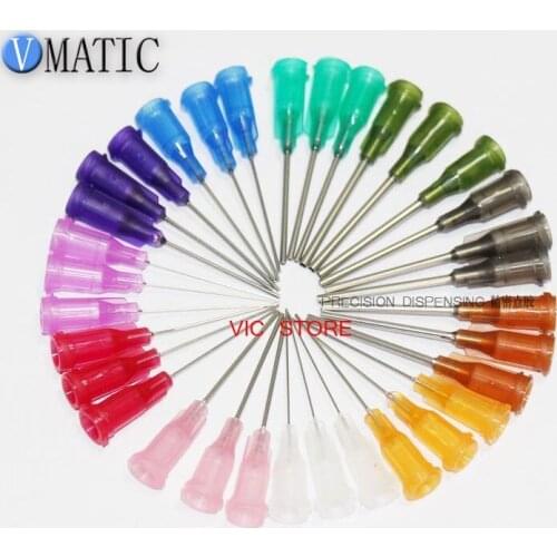High Quality Non-Sterilized Wholesale 1000Pcs 1 Inch Tube Length Precision Blunt S.S. Dispensing Needle Tips 14G~27G