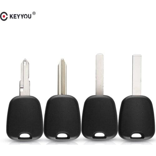 KEYYOU Replacement Transponder Auto Car Key Cover Case Fob For Peugeot 106 107 307 206 207 306 406 For Citroen C2 C1 C3 C4