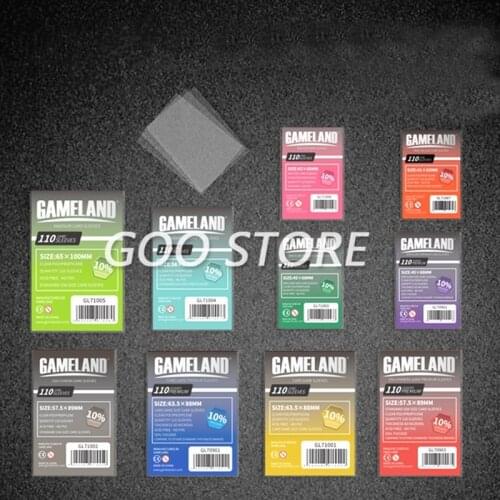 110 Sleeves Board Games GAMELAND Card Game Sleeve Protector protective clear cards sleeves