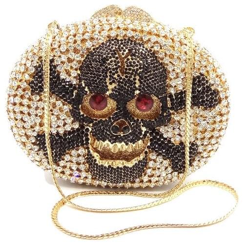 Women evening party bag fashion diamonds luxury crystal clutch bridal wedding party purse handbag crystal purses